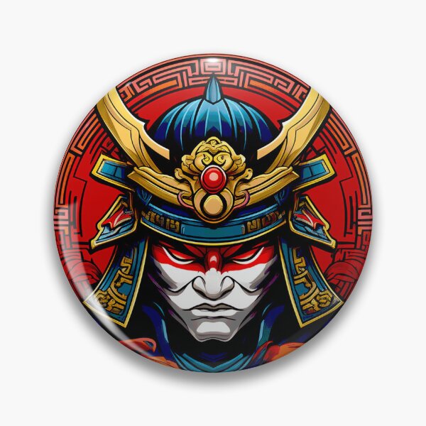 Item preview, japan samurai  warrior masked art design style designed and sold by KimierArt.