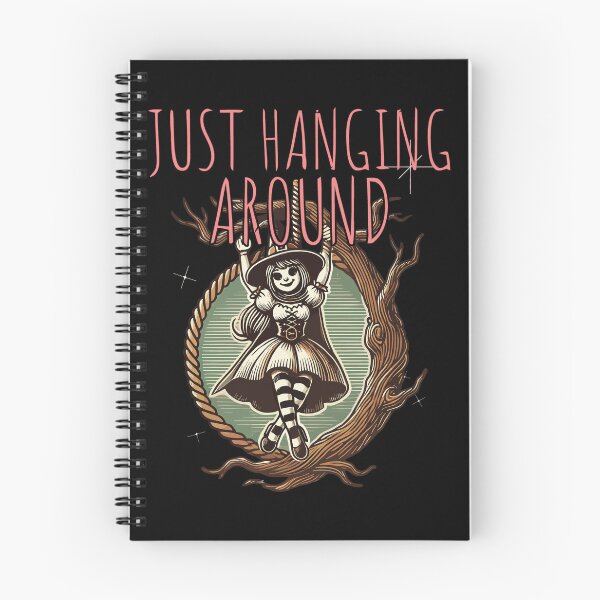 Item preview, Just Hanging Around Lustiger Halloween Spruch designed and sold by LuminOrb.
