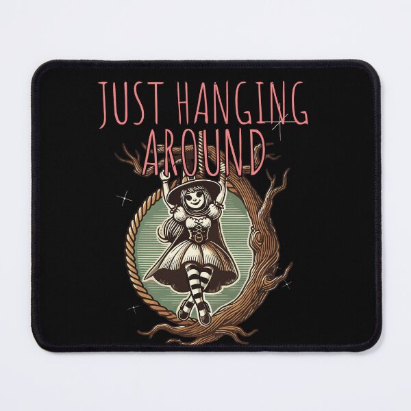 Item preview, Just Hanging Around Lustiger Halloween Spruch designed and sold by LuminOrb.