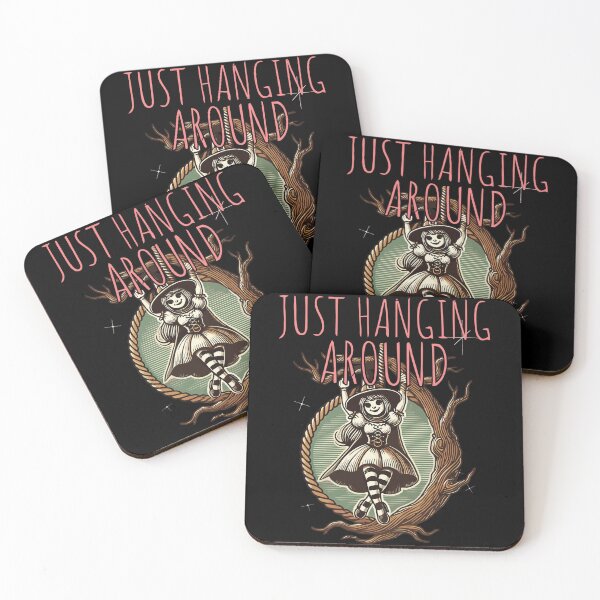 Item preview, Just Hanging Around Lustiger Halloween Spruch designed and sold by LuminOrb.