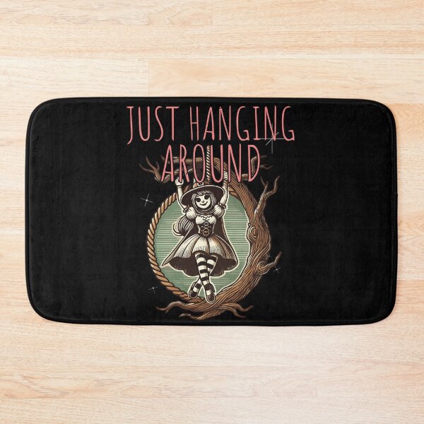 Item preview, Just Hanging Around Lustiger Halloween Spruch designed and sold by LuminOrb.