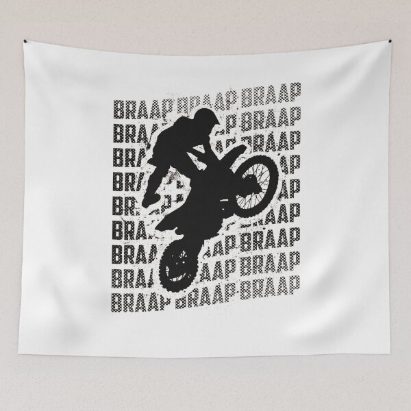 Item preview, Braap Repeat Dirt Bikes Motorcycle Riding Racing Motocross designed and sold by KNUXX Shop.
