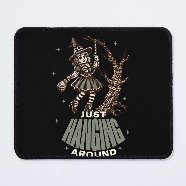 Item preview, Just Hanging Around Lustiger Halloween Spruch designed and sold by LuminOrb.