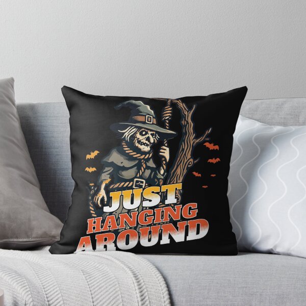 Item preview, Funny Halloween Saying Just Hanging Around designed and sold by LuminOrb.