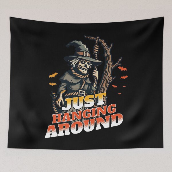 Item preview, Funny Halloween Saying Just Hanging Around designed and sold by LuminOrb.
