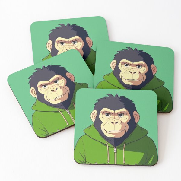 Item preview, Ape in Green Jacket designed and sold by Innercosmic.