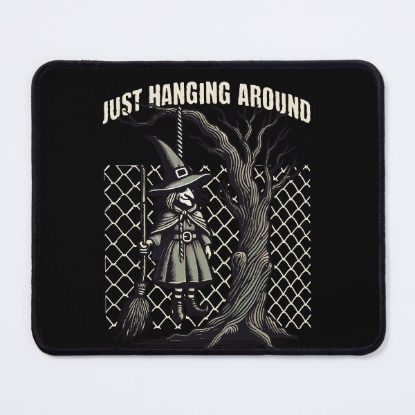 Item preview, Just Hanging Around Lustiger Halloween Spruch designed and sold by LuminOrb.