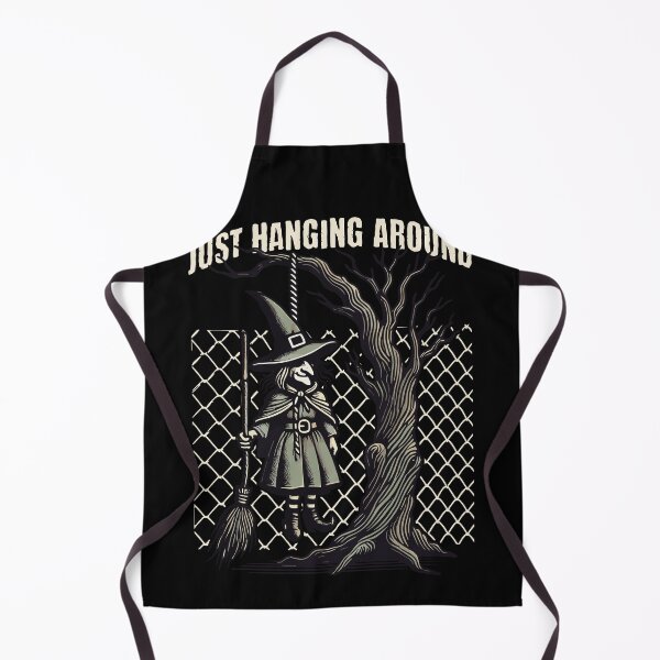 Item preview, Just Hanging Around Lustiger Halloween Spruch designed and sold by LuminOrb.
