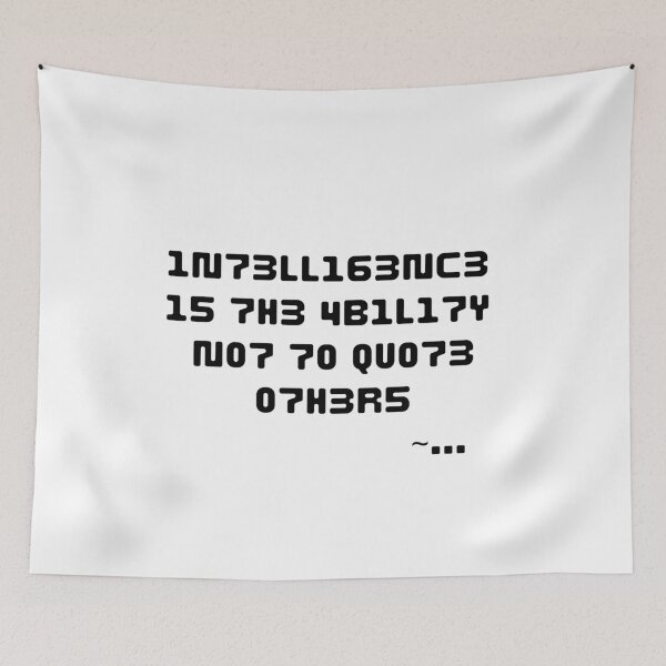Item preview, Intelligent Originality - Intelligence is the ability not to quote others designed and sold by Reichcorp.
