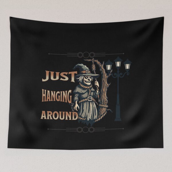 Item preview, Just Hanging Around Funny Witch Saying designed and sold by LuminOrb.