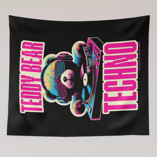 Item preview, Teddy Bear Techno - DJ Bear DJing Turntable designed and sold by Urban-Alien.
