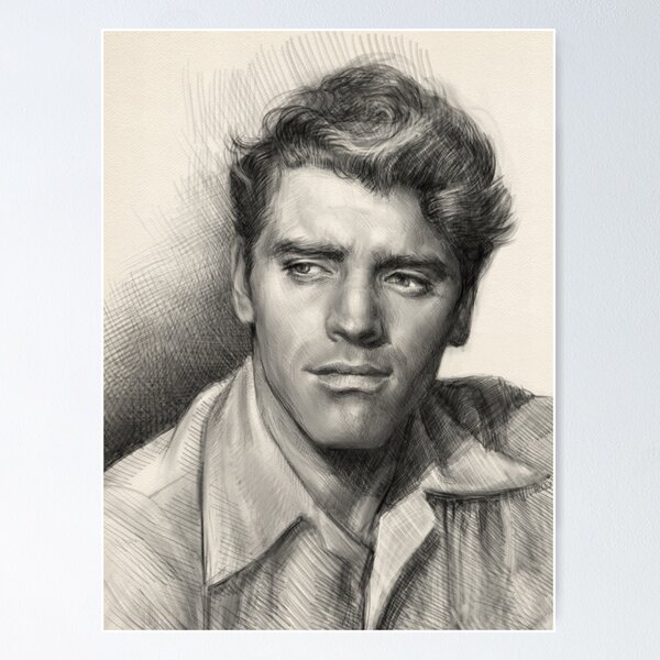 Item preview, Pencil portrait of Burt Lancaster designed and sold by maria0505.