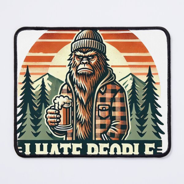 Item preview, Sasquatch - i hate people designed and sold by sprocketdesigns.