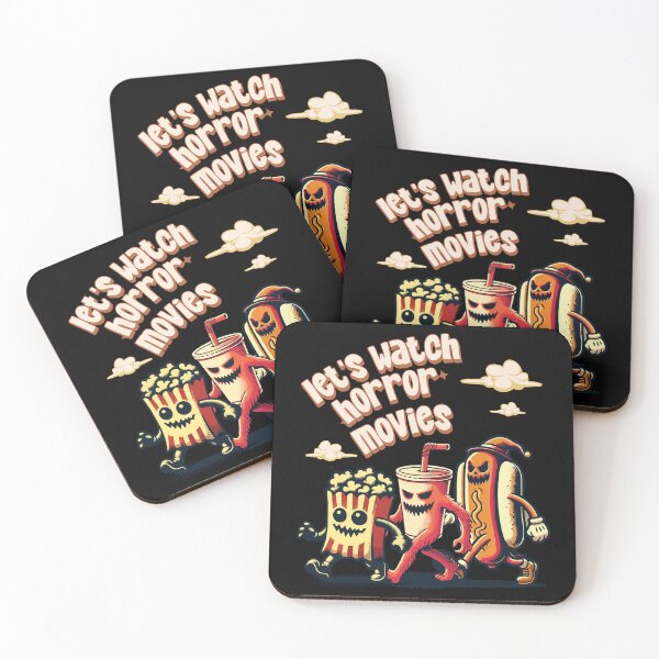 Item preview, Let's Watch Horror Movies Lustiges Spruch Design designed and sold by LuminOrb.