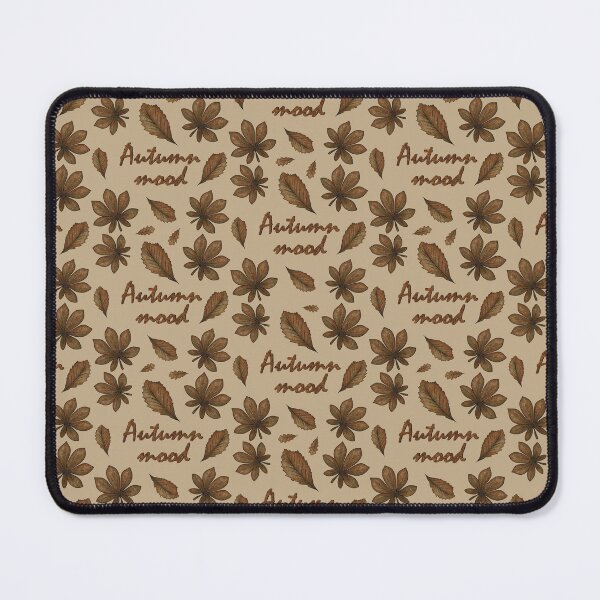 Item preview, Pattern with the inscription "Autumn mood" and autumn leaves designed and sold by Cherevan.