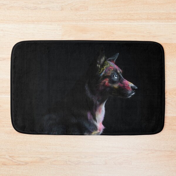 Item preview, Dog with Holi colors designed and sold by PfotenGalerie.