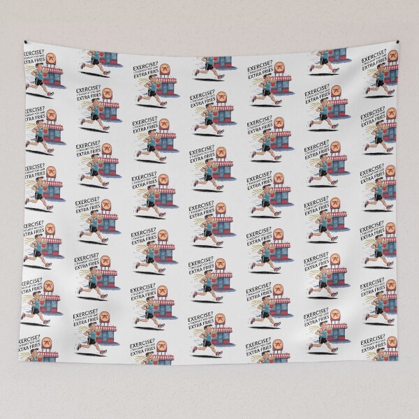 Item preview, Exercise? I Thought You Said Extra Fries designed and sold by Itsheartshop.