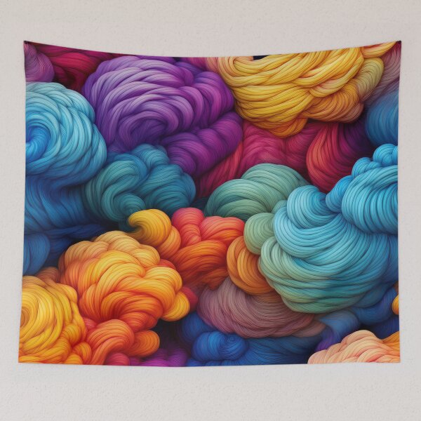 Item preview, surreal colourful cloud pattern  designed and sold by GeoffBeattie.