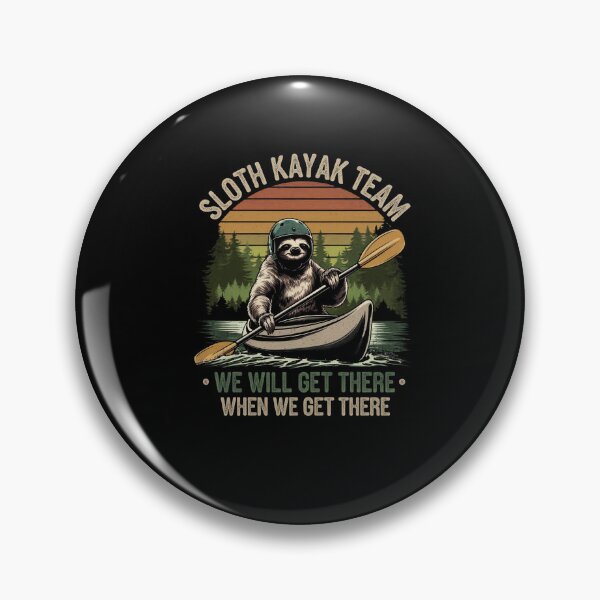 Item preview, Sloth Kayaking, Sloth Kayak Team funny Vintage Kayaking sayings designed and sold by SOUFIANE1991.