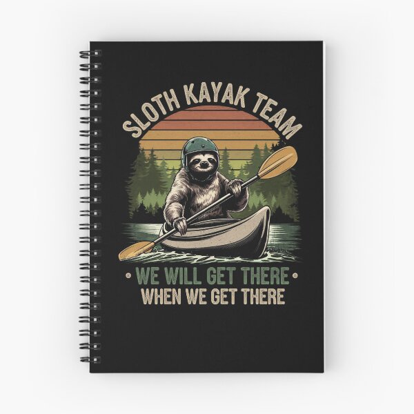 Item preview, Sloth Kayaking, Sloth Kayak Team funny Vintage Kayaking sayings designed and sold by SOUFIANE1991.
