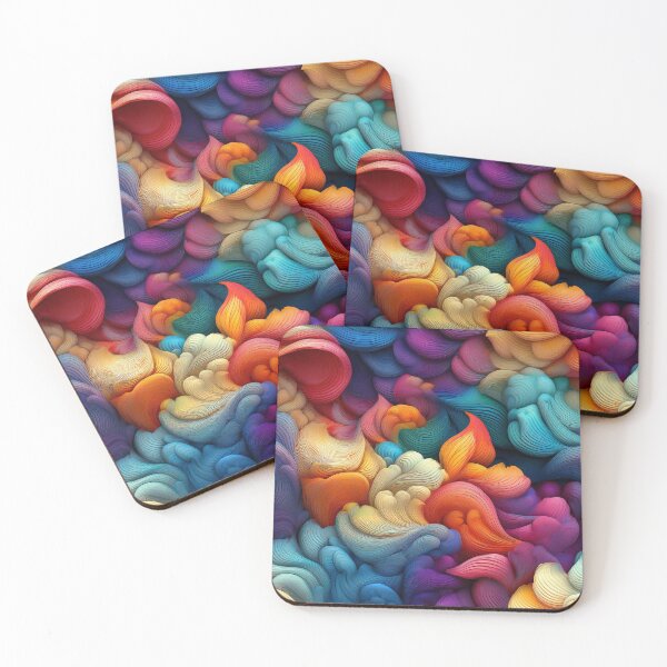 Item preview, surreal colourful cloud pattern design 02 designed and sold by GeoffBeattie.