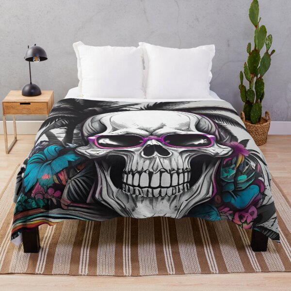 Item preview, Tropical Skull designed and sold by MatrixTattoo.