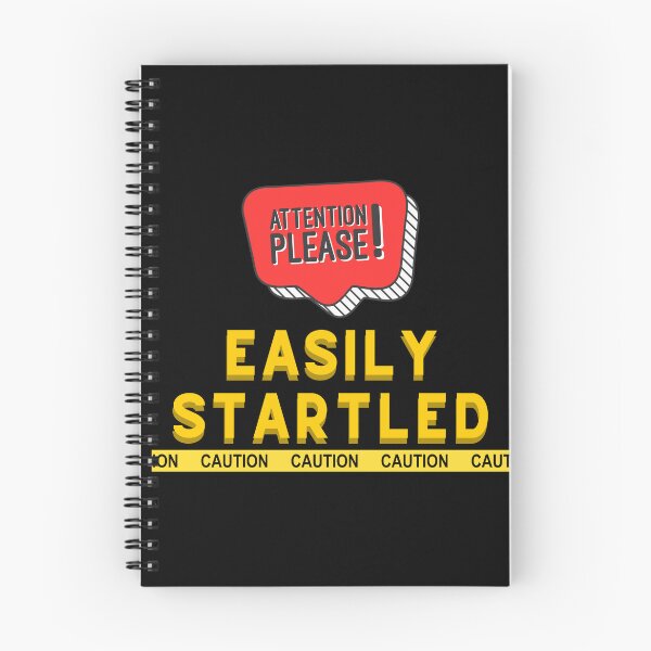 Item preview, Warning: Easily Startled - Minimalistic Caution Sign Design designed and sold by Colorful-Garden.