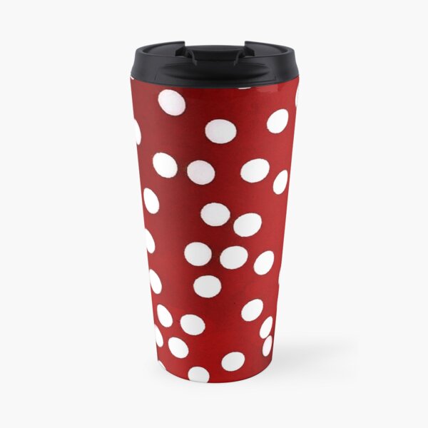 Red Polka Dots Travel Mug