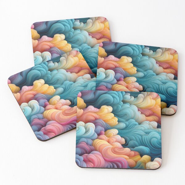 Item preview, surreal colourful cloud pattern design 04 designed and sold by GeoffBeattie.