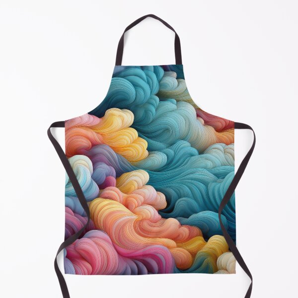 Item preview, surreal colourful cloud pattern design 04 designed and sold by GeoffBeattie.
