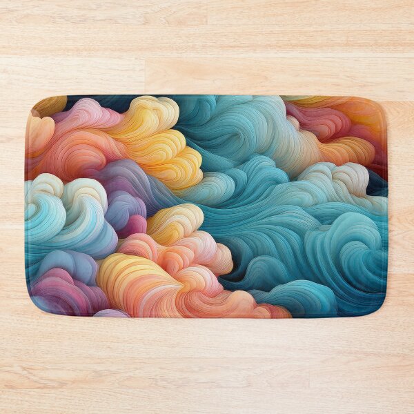 Item preview, surreal colourful cloud pattern design 04 designed and sold by GeoffBeattie.