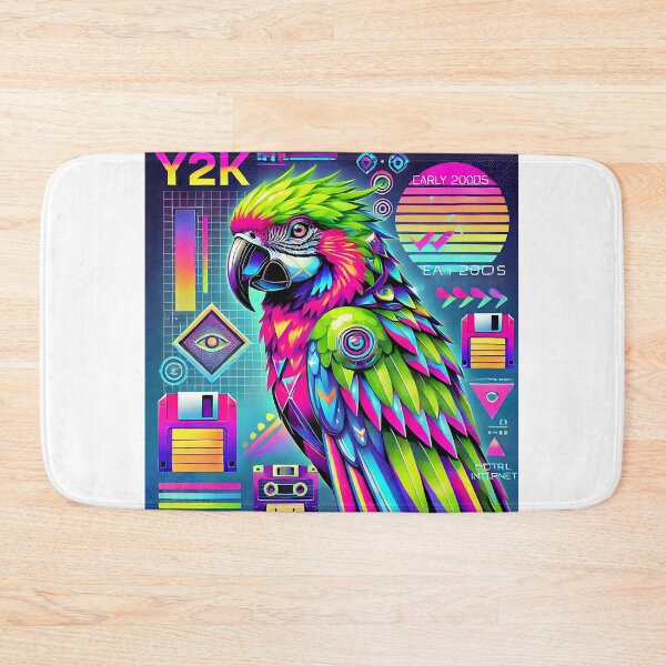 Item preview, Cyber Parrot: Neon Flight into the 2000s designed and sold by Elitronsensei.