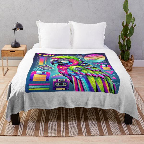 Item preview, Cyber Parrot: Neon Flight into the 2000s designed and sold by Elitronsensei.