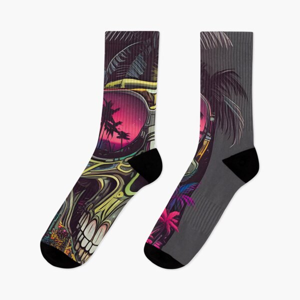 Item preview, Retro Tropical Skull designed and sold by MatrixTattoo.