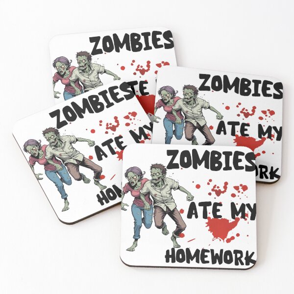 Item preview, zombies ate my homework designed and sold by SellingStuff91.