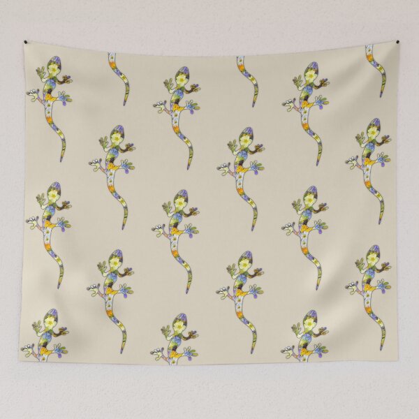 Item preview, Gecko lizard ethnic sign in modern abstract design designed and sold by mikistudio.