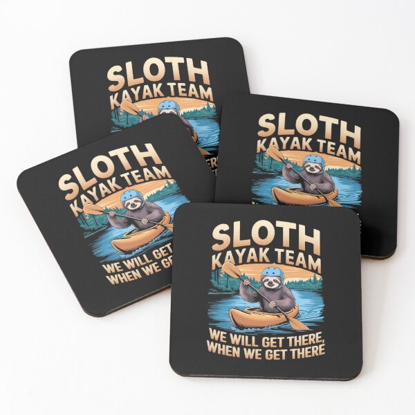 Item preview,  Sloth Kayaking, Sloth Kayak Team funny Vintage Kayaking sayings designed and sold by SOUFIANE1991.