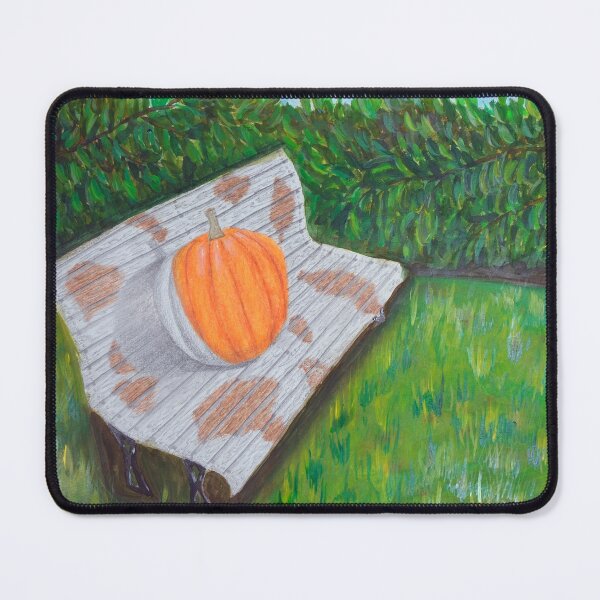 Item preview, Shadowy Pumpkin on Bench designed and sold by lisavonbiela.