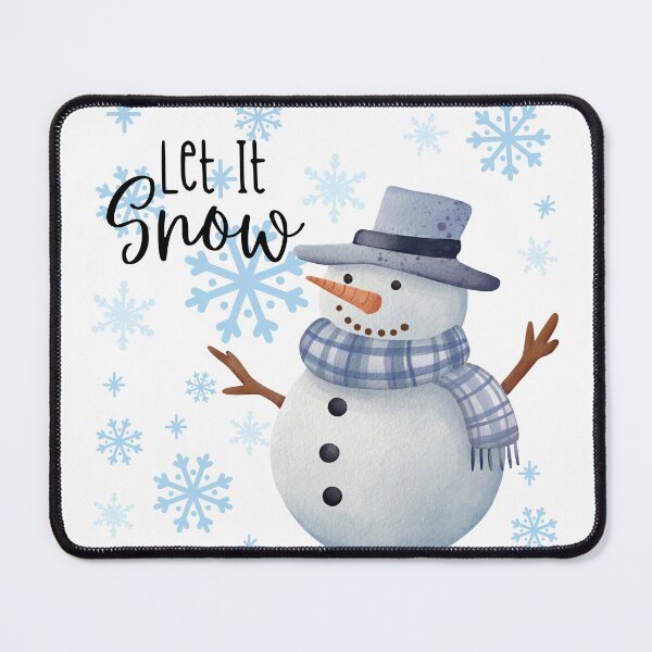 Item preview, Let It Snow Snowman Snowflakes designed and sold by artsyandinspire.