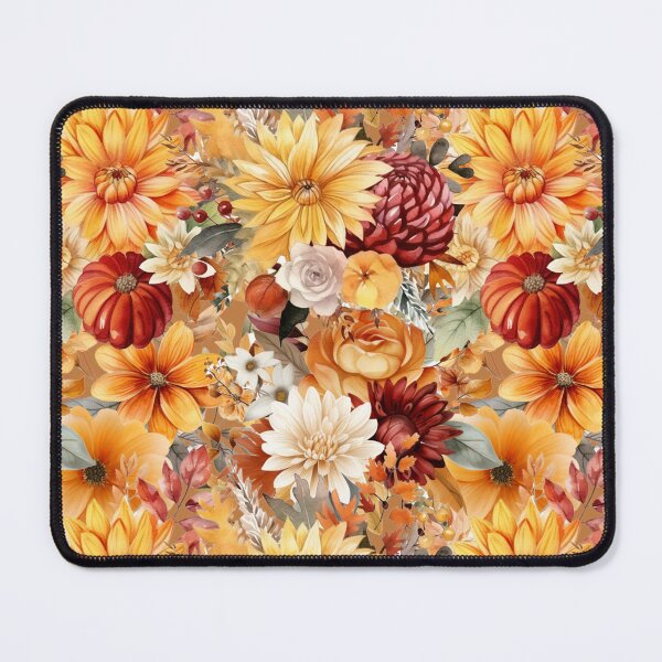 Item preview, Autumnal Floral Pattern designed and sold by HematiteDesign.