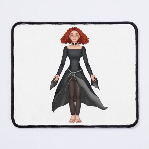 Item preview, Curly red hair wicce with closed eyes nb designed and sold by AssortedDrawings.