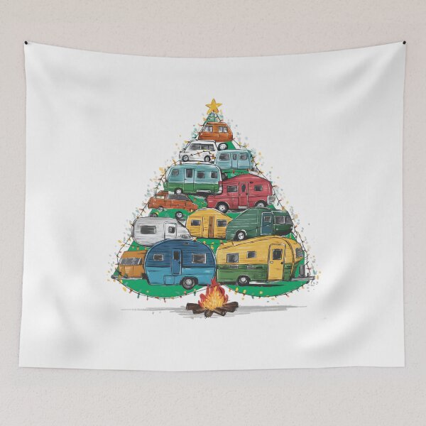 Item preview, RV Camper Christmas Tree Vehicles Camping RVer Trailers designed and sold by clothesy7.