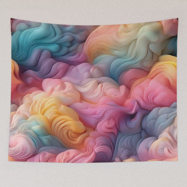 Item preview, surreal colourful cloud pattern design 07 designed and sold by GeoffBeattie.