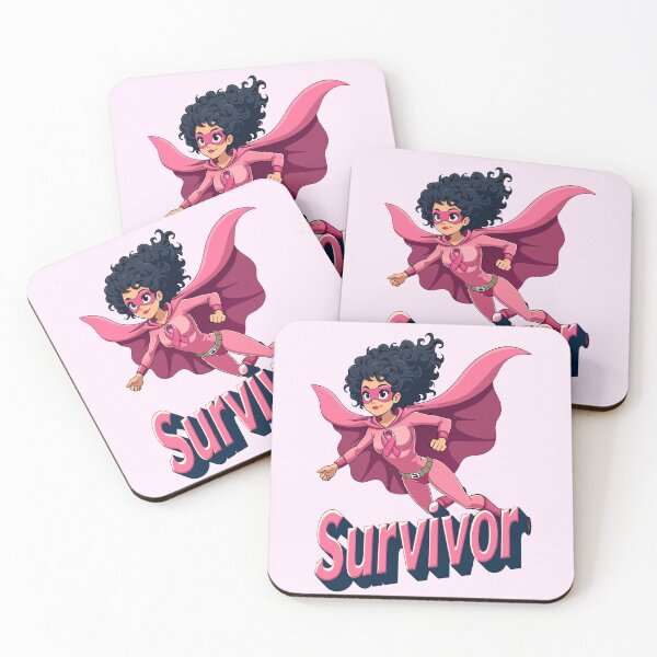 Item preview, Women Survivor Breast Cancer Awareness Superwomen Survivor designed and sold by PurpleLoveStore.