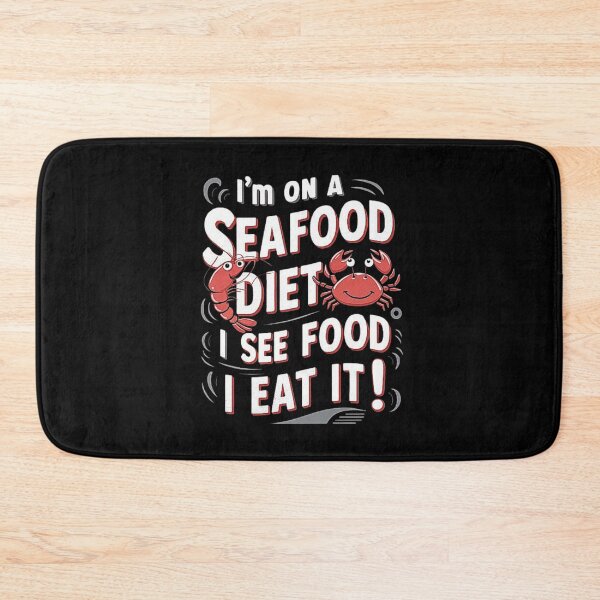 Item preview, Seafood Diet Funny Poster - Hilarious Seafood Lovers Design designed and sold by love3617.
