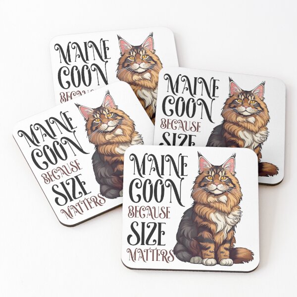 Item preview, Maine Coon Cat - Because Size Matters designed and sold by Kspirit Designs.