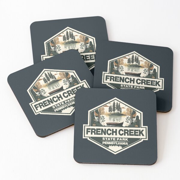 Item preview, French Creek State Park Pennsylvania Travel Art Emblem designed and sold by KrisSidDesigns.