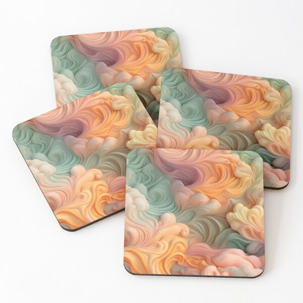 Item preview, surreal soft toned, colourful cloud pattern design 09 designed and sold by GeoffBeattie.