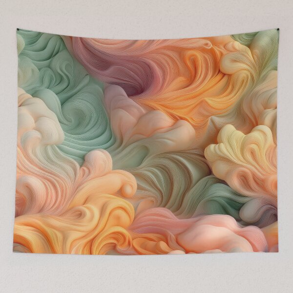 Item preview, surreal soft toned, colourful cloud pattern design 09 designed and sold by GeoffBeattie.
