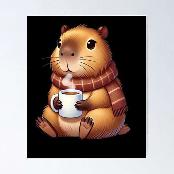 Item preview, Christmas Capybara & Coffee Women Capybara Lover designed and sold by BlueBerry-Pengu.